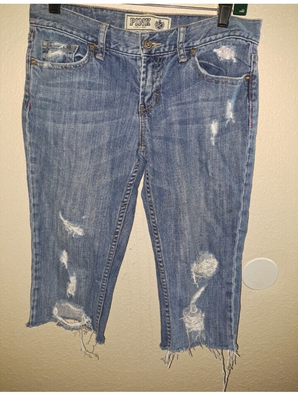 Victoria's Secret Distressed Cutoff Capris